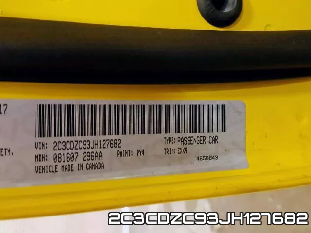 2C3CDZC93JH127682 фото 2