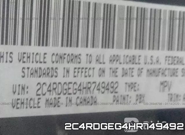 2C4RDGEG4HR749492 фото 10