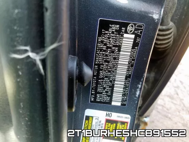 2T1BURHE5HC891552 фото 2