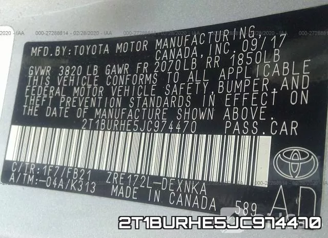 2T1BURHE5JC974470 фото 10