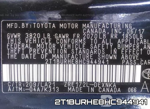 2T1BURHE8HC944941 фото 10