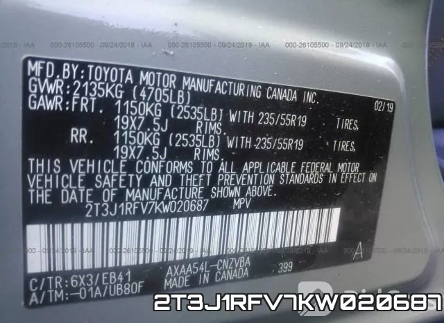 2T3J1RFV7KW020687 фото 10