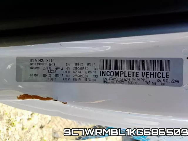 3C7WRMBL1KG686503 фото 2