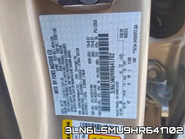 3LN6L5MU9HR641702 фото 2