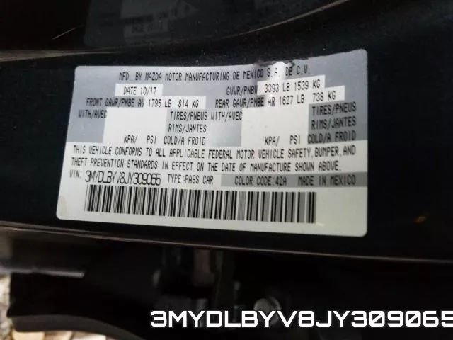 3MYDLBYV8JY309065 фото 2