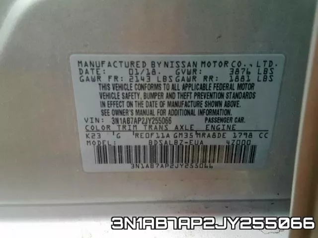 3N1AB7AP2JY255066 фото 2