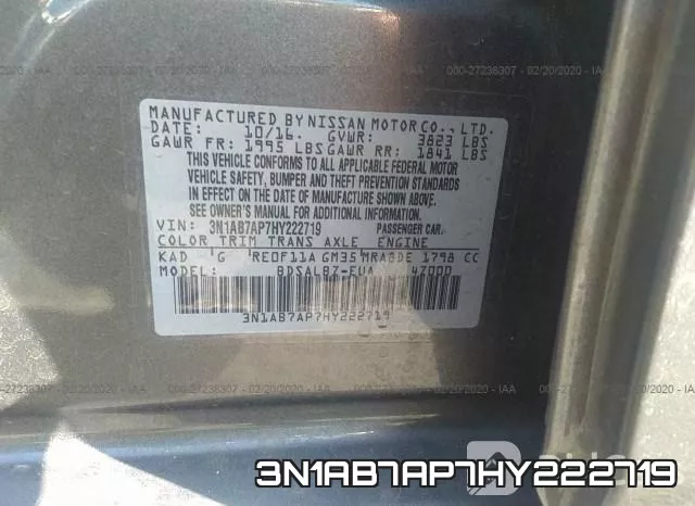 3N1AB7AP7HY222719 фото 10