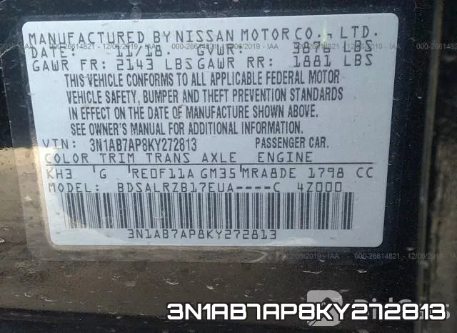 3N1AB7AP8KY272813 фото 10