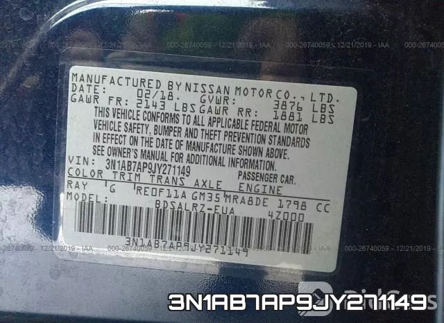 3N1AB7AP9JY271149 фото 10