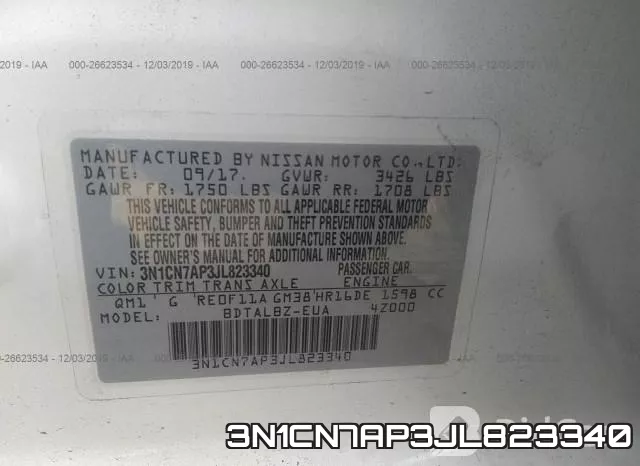 3N1CN7AP3JL823340 фото 10