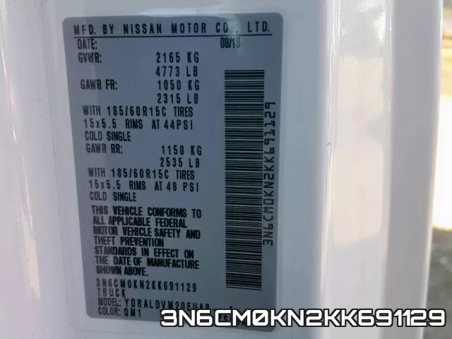 3N6CM0KN2KK691129 фото 2