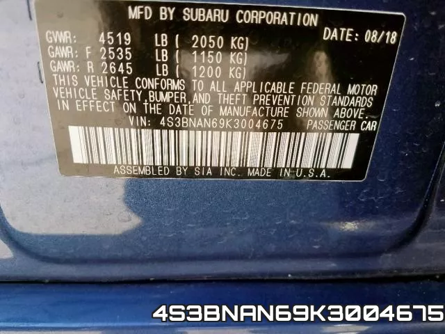 4S3BNAN69K3004675 фото 2