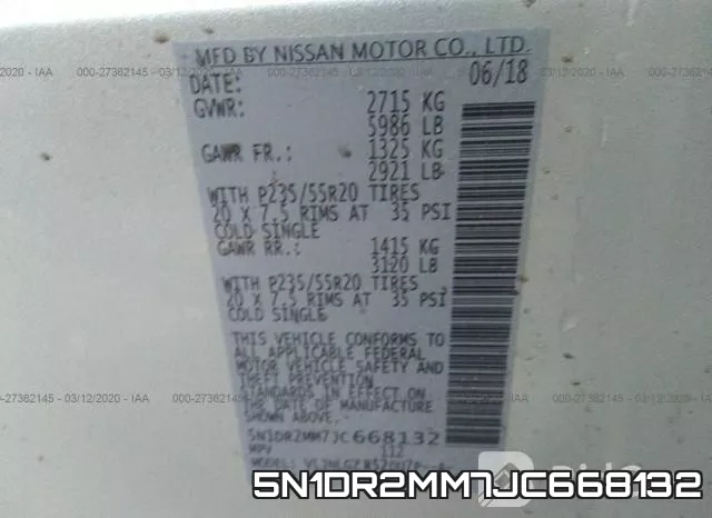 5N1DR2MM7JC668132 фото 10