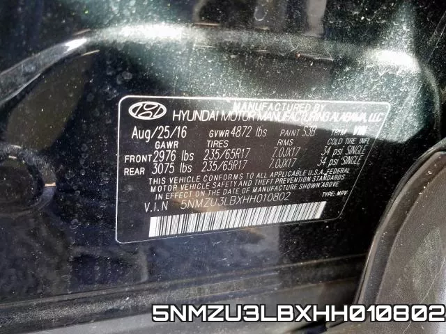 5NMZU3LBXHH010802 фото 2