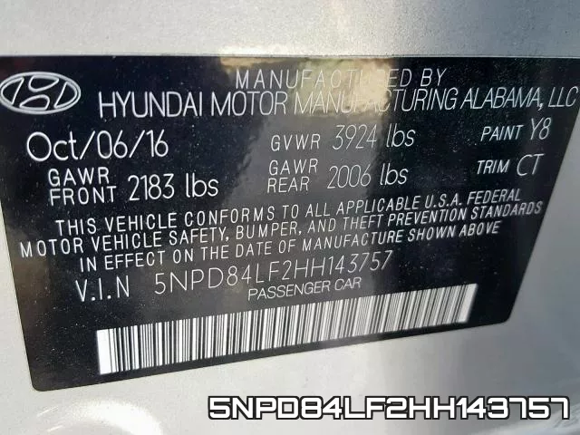 5NPD84LF2HH143757 фото 2