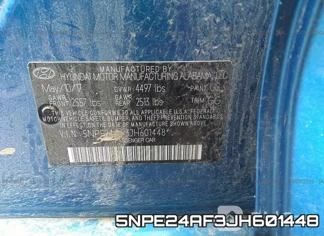 5NPE24AF3JH601448 фото 10