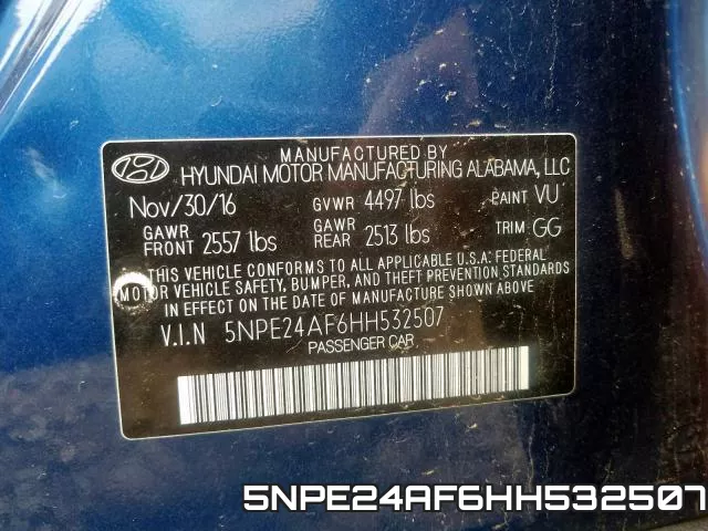 5NPE24AF6HH532507 фото 2