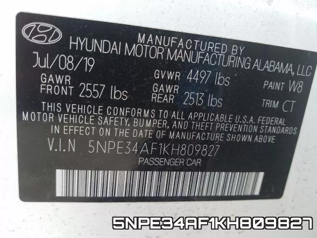 5NPE34AF1KH809827 фото 2