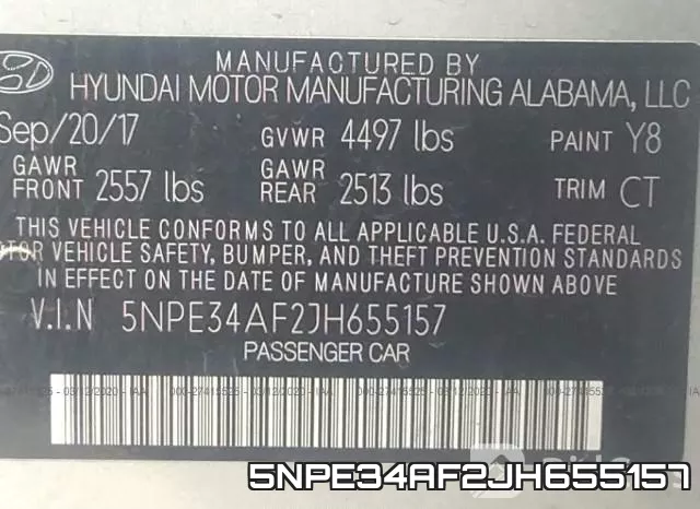 5NPE34AF2JH655157 фото 10