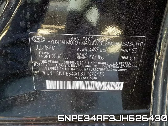 5NPE34AF3JH626430 фото 2