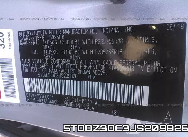 5TDDZ3DC3JS209826 фото 10