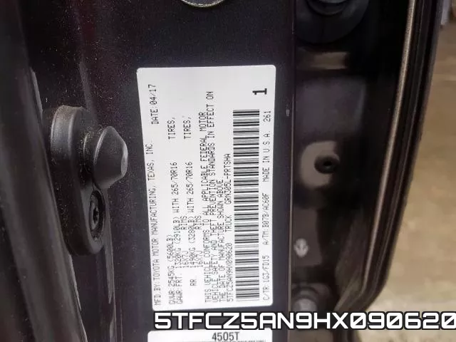 5TFCZ5AN9HX090620 фото 2