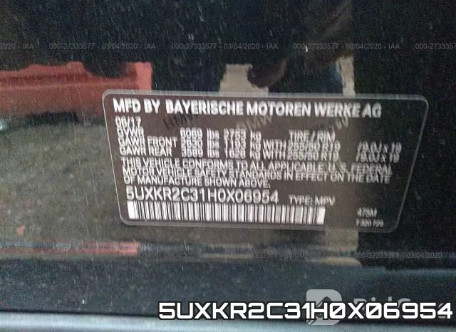 5UXKR2C31H0X06954 фото 10