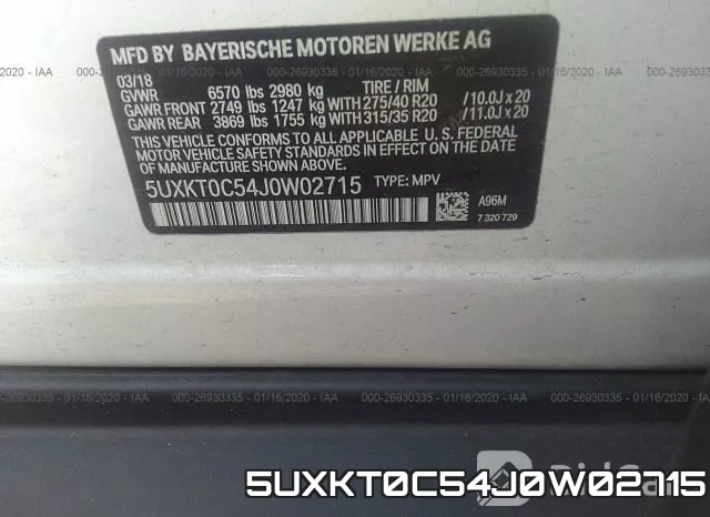 5UXKT0C54J0W02715 фото 10