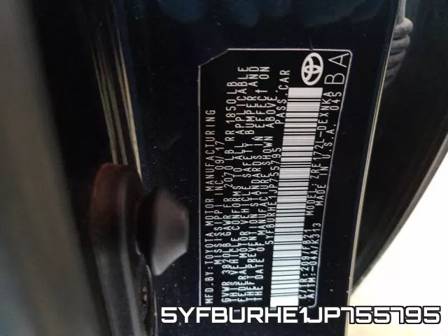 5YFBURHE1JP755795 фото 2