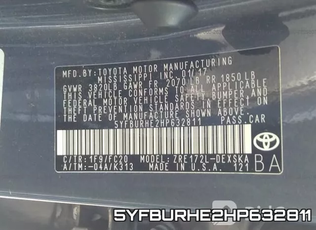 5YFBURHE2HP632811 фото 10