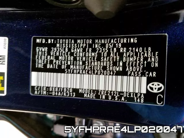 5YFHPRAE4LP020047 фото 2