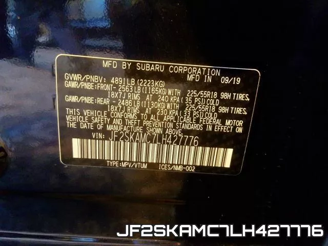 JF2SKAMC7LH427776 фото 2