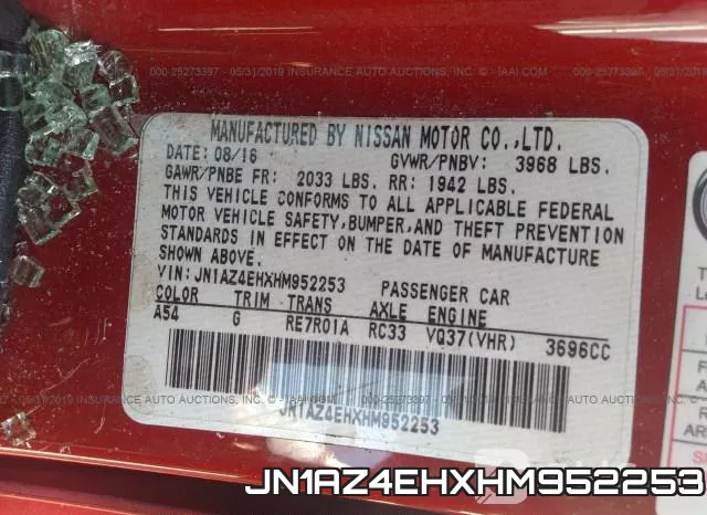 JN1AZ4EHXHM952253 фото 10