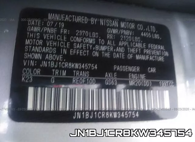 JN1BJ1CR8KW345754 фото 10