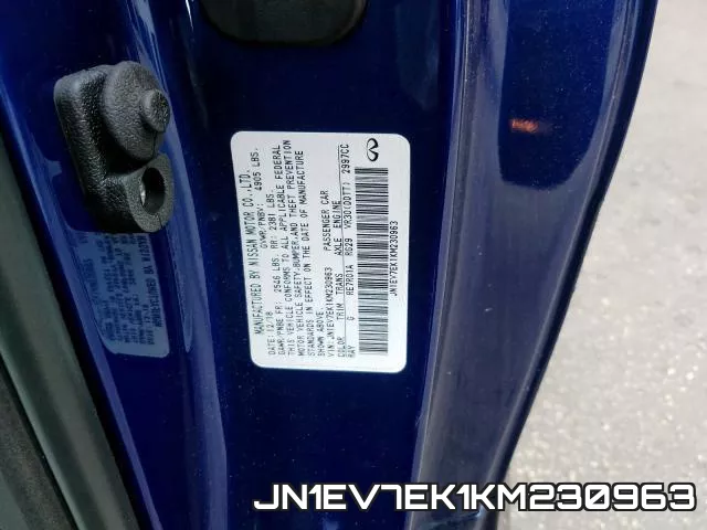 JN1EV7EK1KM230963 фото 2
