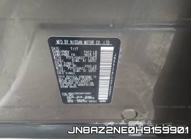 JN8AZ2NE0H9159901 фото 10