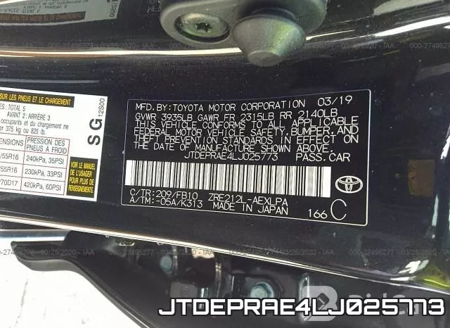 JTDEPRAE4LJ025773 фото 10