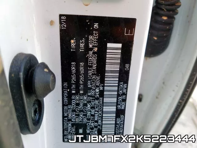 JTJBM7FX2K5223444 фото 2