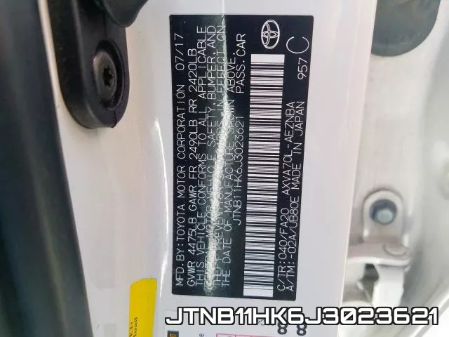 JTNB11HK6J3023621 фото 2