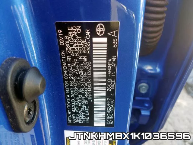 JTNKHMBX1K1036596 фото 2