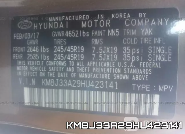 KM8J33A29HU423141 фото 10