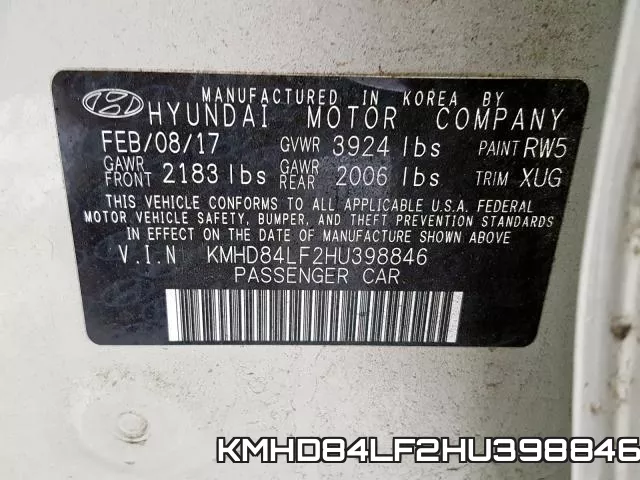 KMHD84LF2HU398846 фото 2