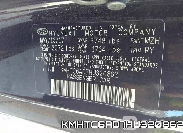 KMHTC6AD7HU320862 фото 10