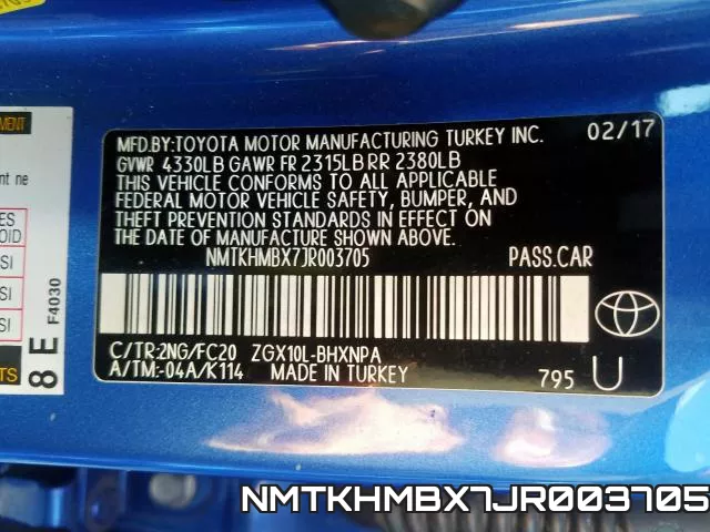 NMTKHMBX7JR003705 фото 2