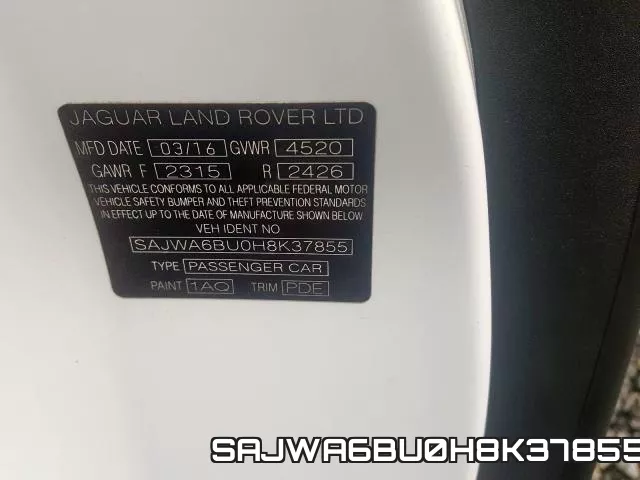 SAJWA6BU0H8K37855 фото 2