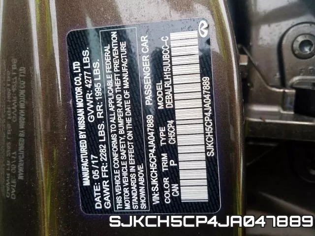 SJKCH5CP4JA047889 фото 2