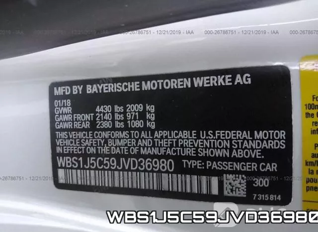 WBS1J5C59JVD36980 фото 10