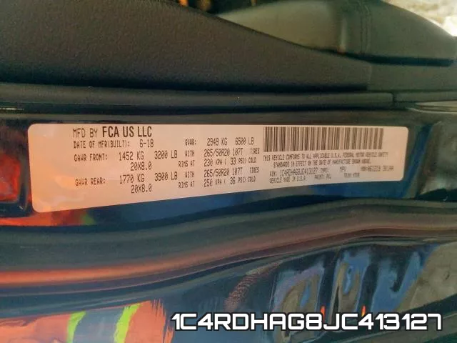 1C4RDHAG8JC413127 фото 2