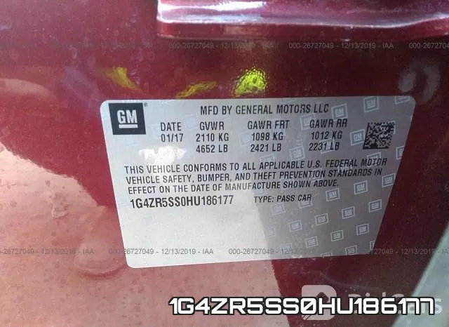 1G4ZR5SS0HU186177 фото 10