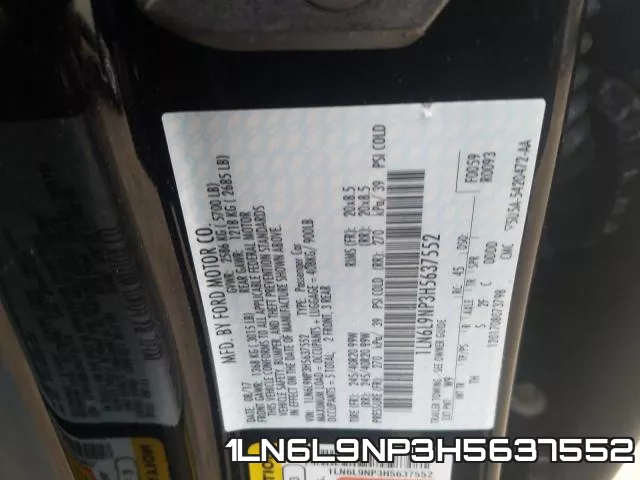 1LN6L9NP3H5637552 фото 2